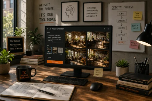 An AI Image Creation tool for Practical AI Business Solutions and Marketing
